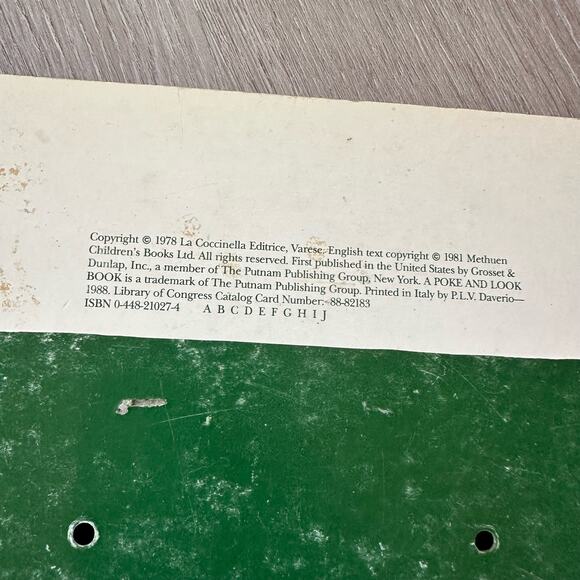 I Am An Owl Spiral Bound Poke & Look Board Book Vintage 1981 - Picture 11 of 12